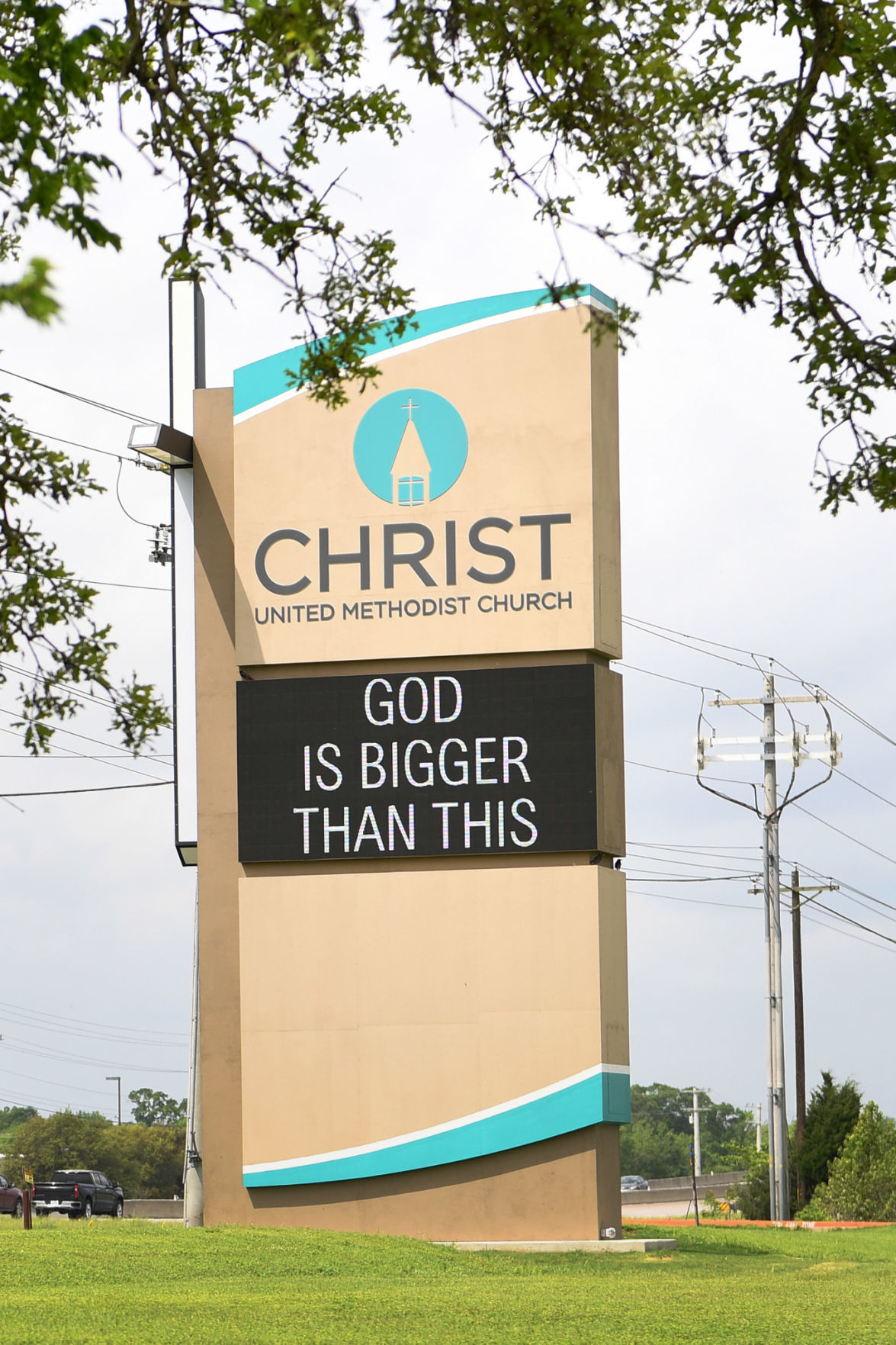 Signs around B-CS